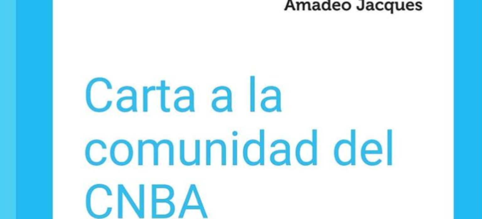 Carta a la comunidad del CNBA