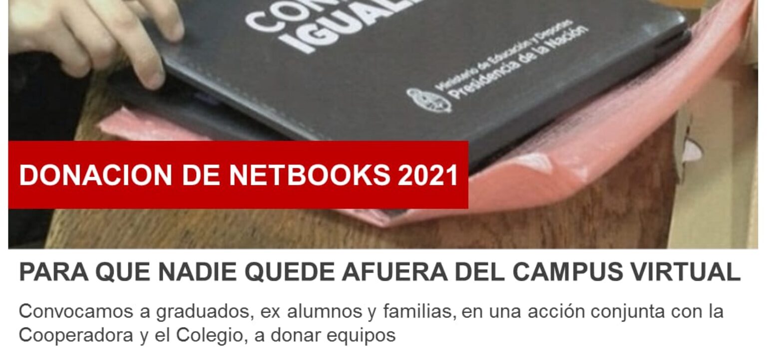 Donación de Netbooks - Reabrimos la campaña