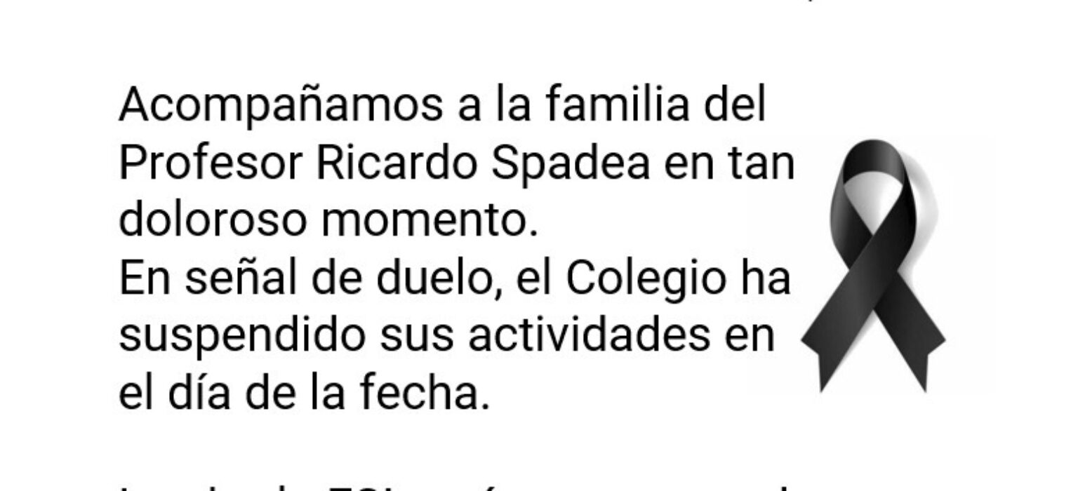 Triste noticia