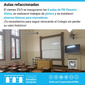 Aulas refaccionadas