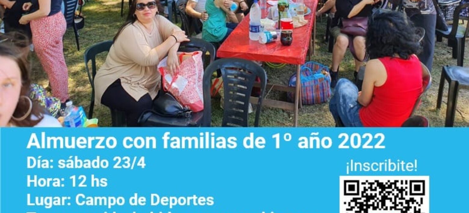 Almuerzo con familias de 1º año