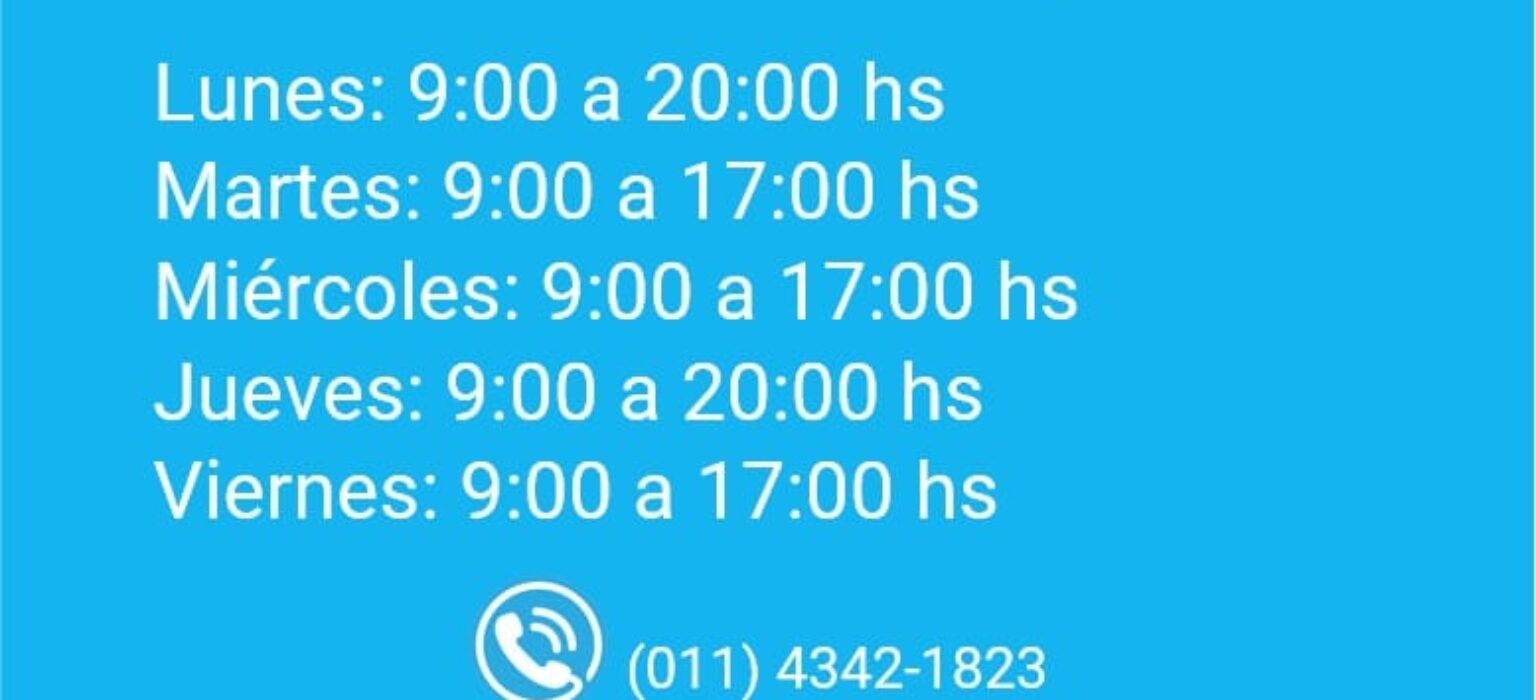 Nuevos horarios de la sede